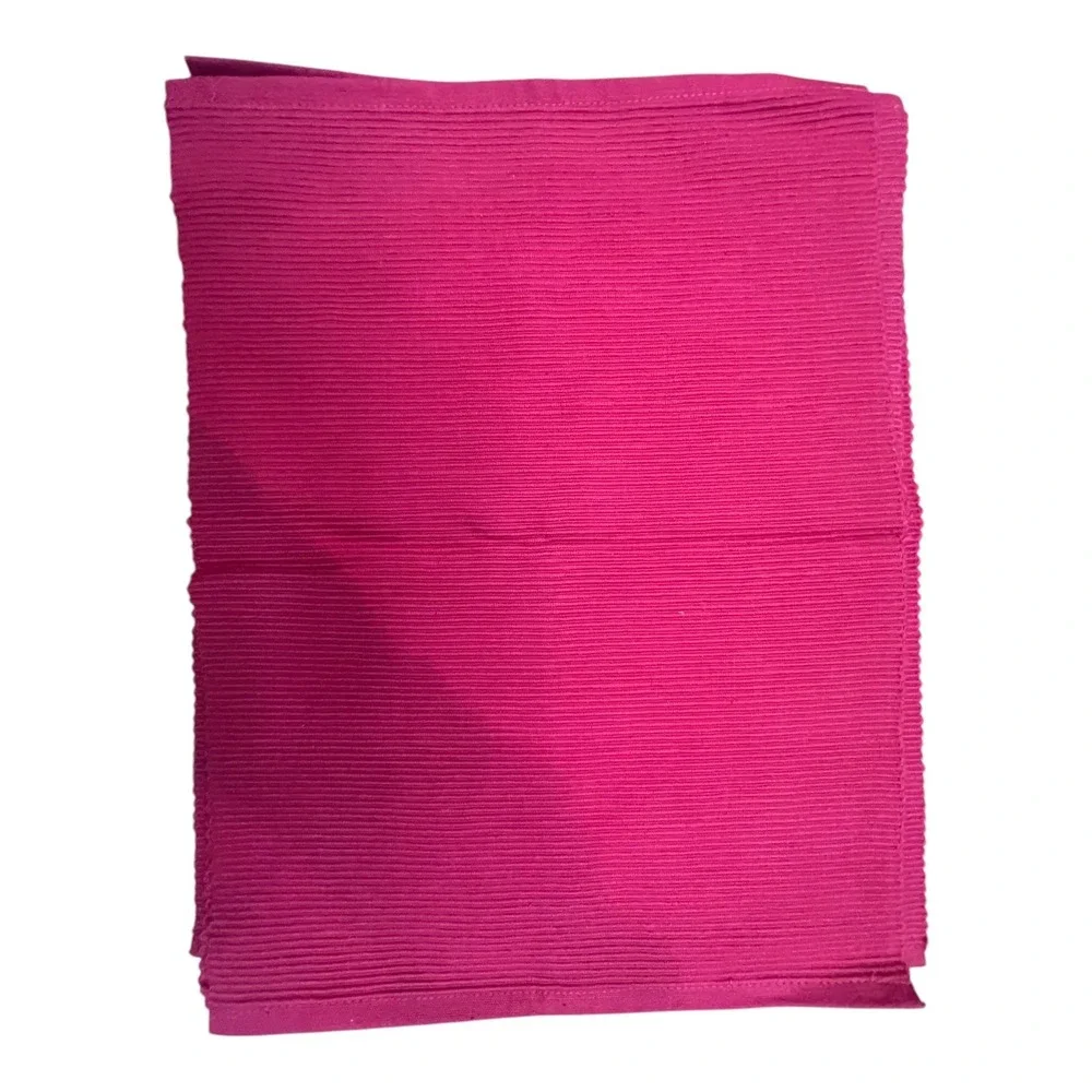 Placemats Set‎ of 5 Magenta Pink NWT Cotton 14x19